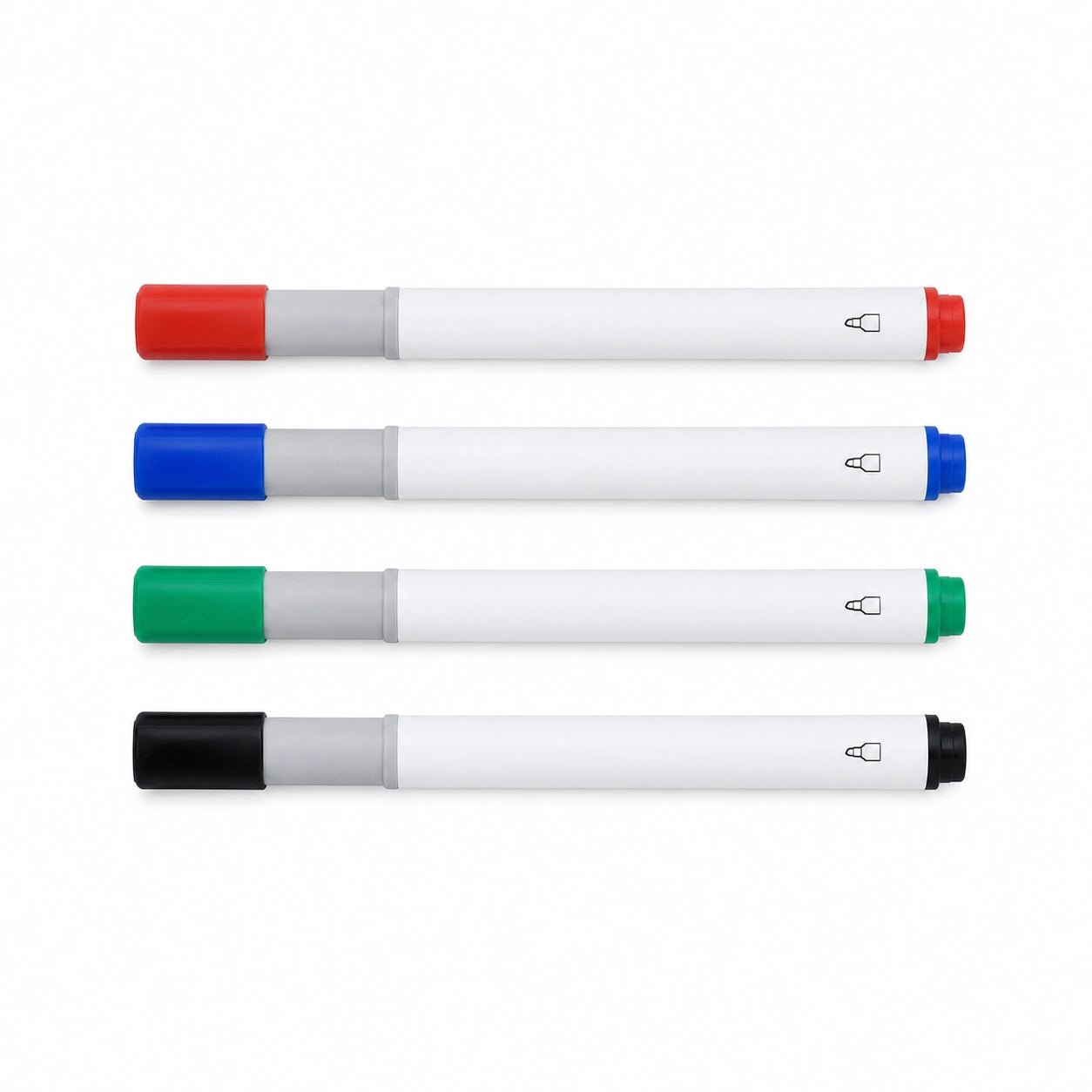Whiteboard-Marker-Set 4 Farben: Rot, Blau, Grün, Schwarz