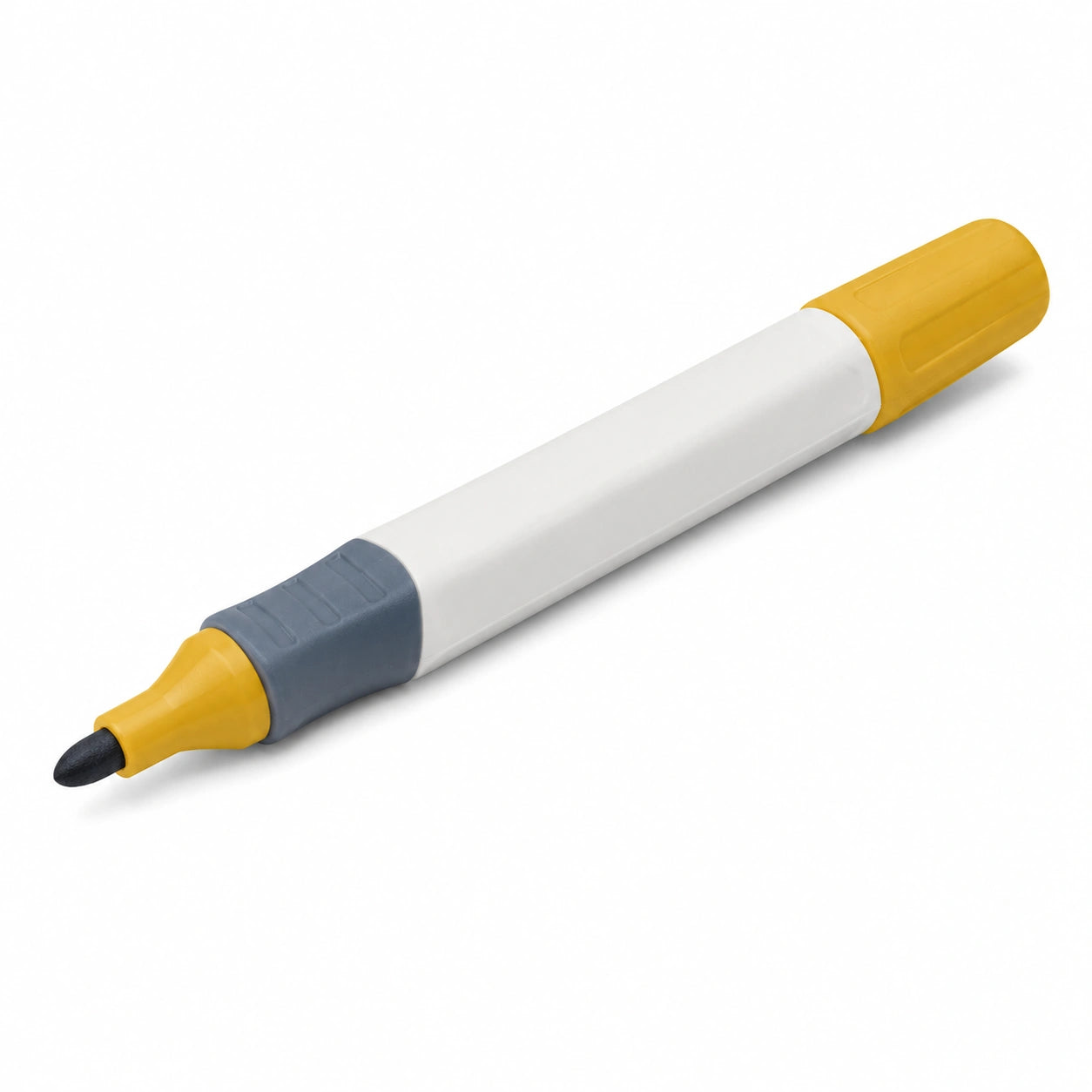 Whiteboard-Marker Gelb mit Schwarzer Tinte und Rundspitze