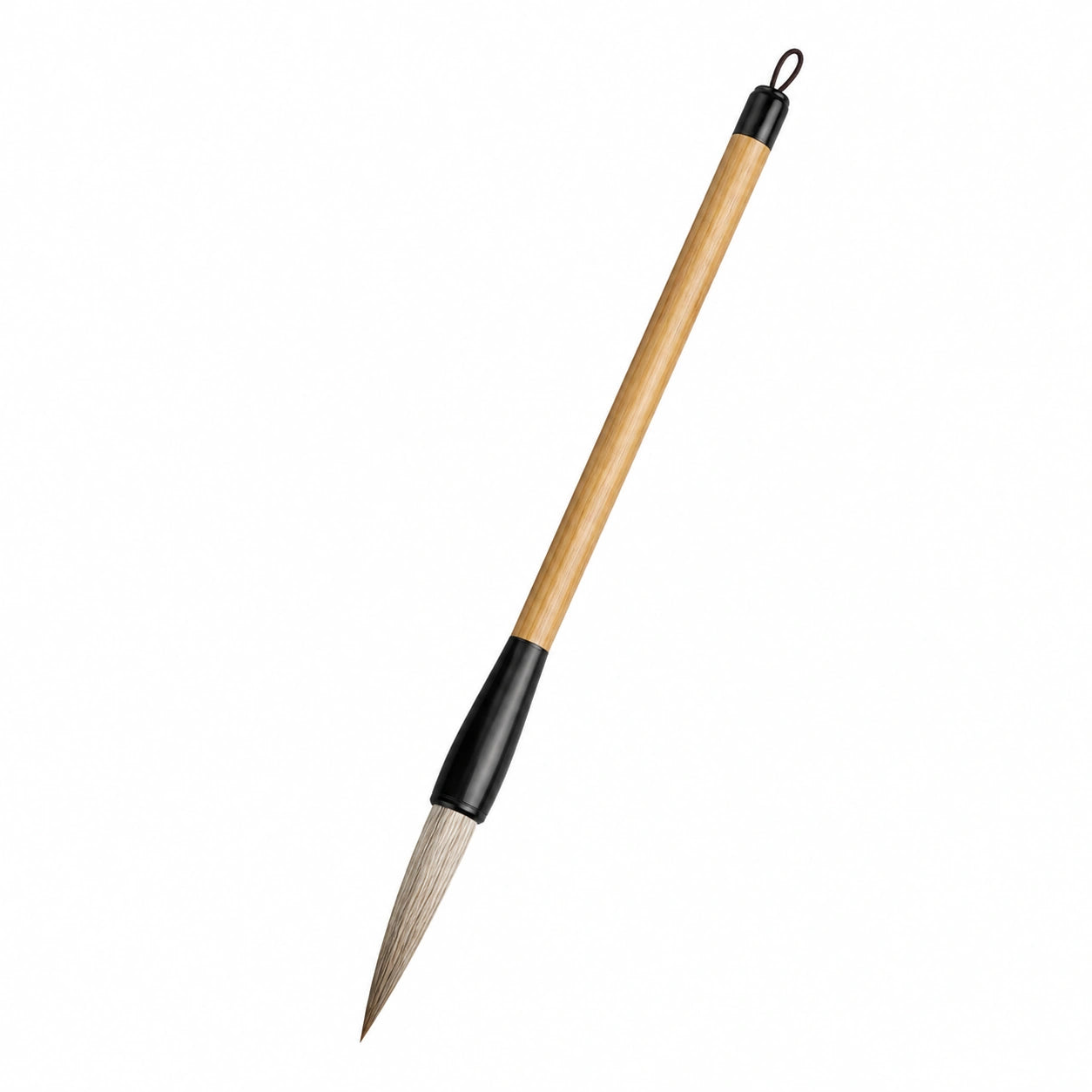Traditioneller Kalligrafiepinsel mit Holzgriff, 7 cm Spitze