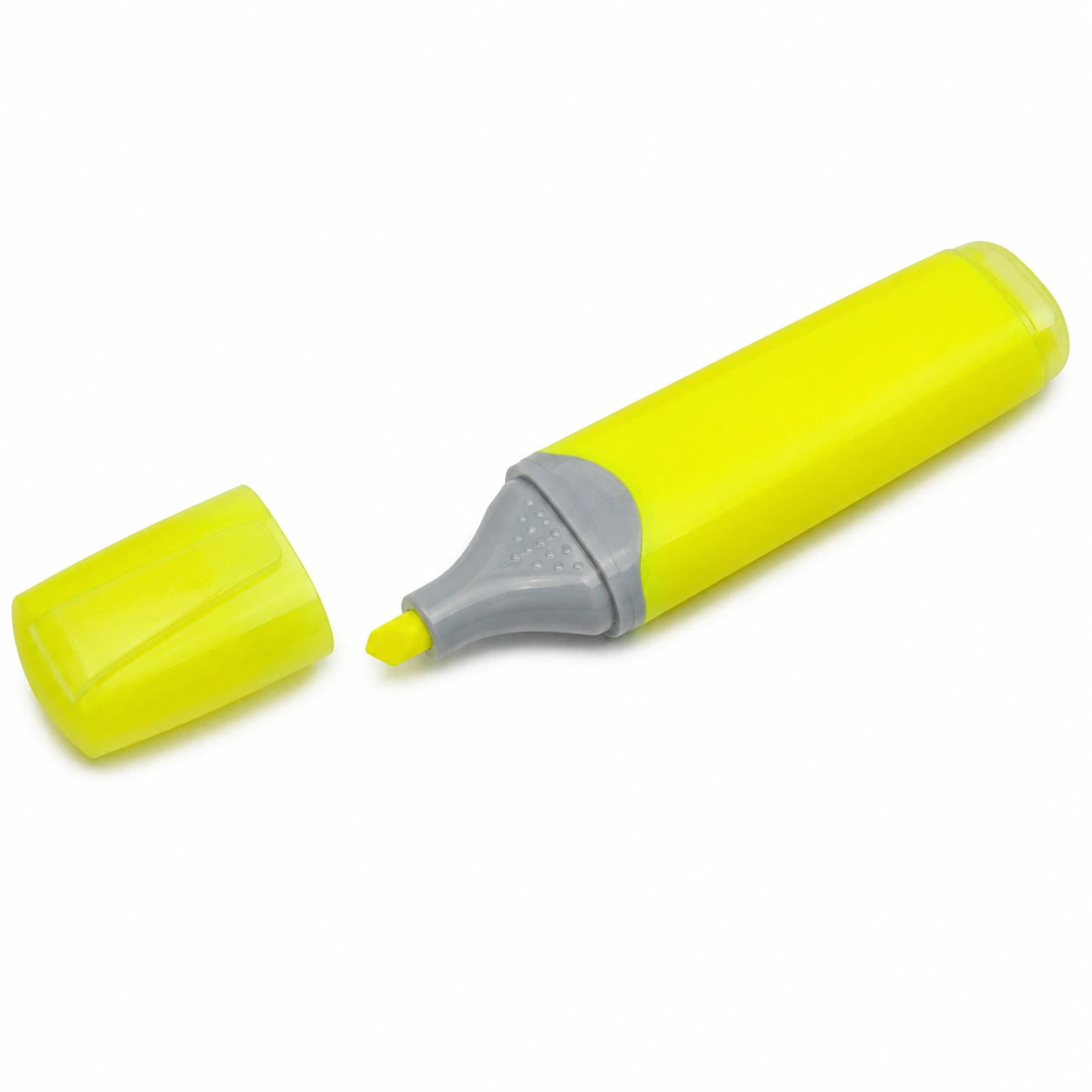 Neongelber Textmarker mit Abgeschrägter Spitze
