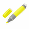 Gelber Textmarker mit Breiter Keilspitze